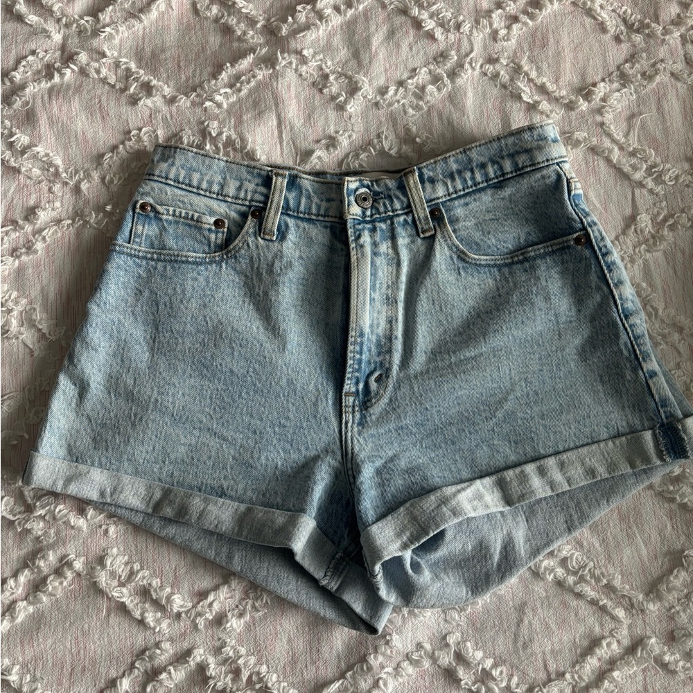 Abercrombie & Fitch Light Blue Jean Shorts